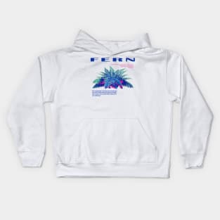 Fern blue Kids Hoodie